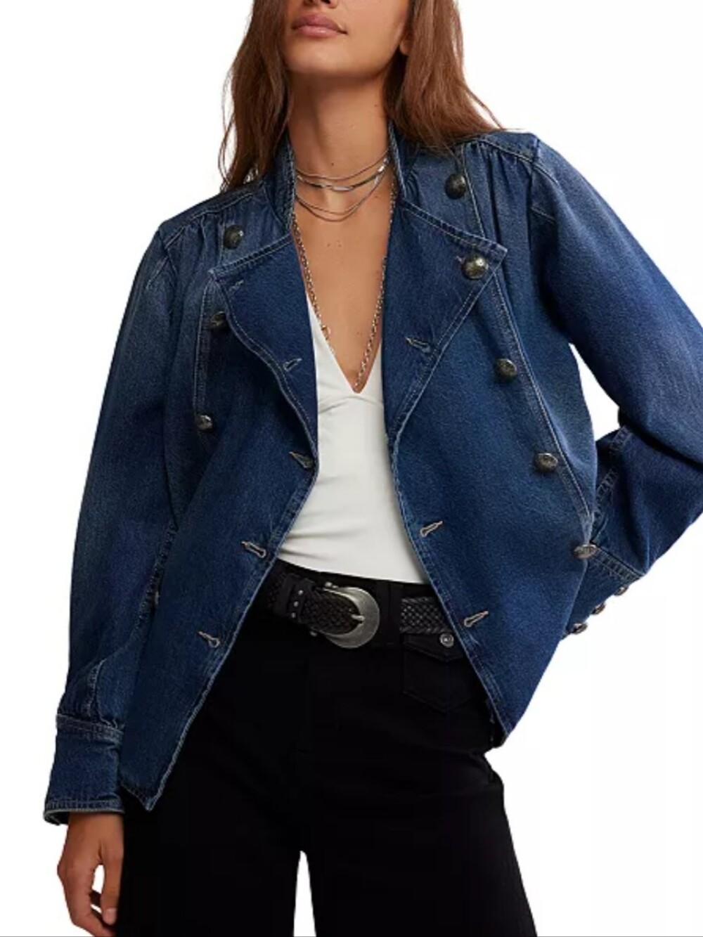 NWT We The Free Imogene Denim Jacket. XS